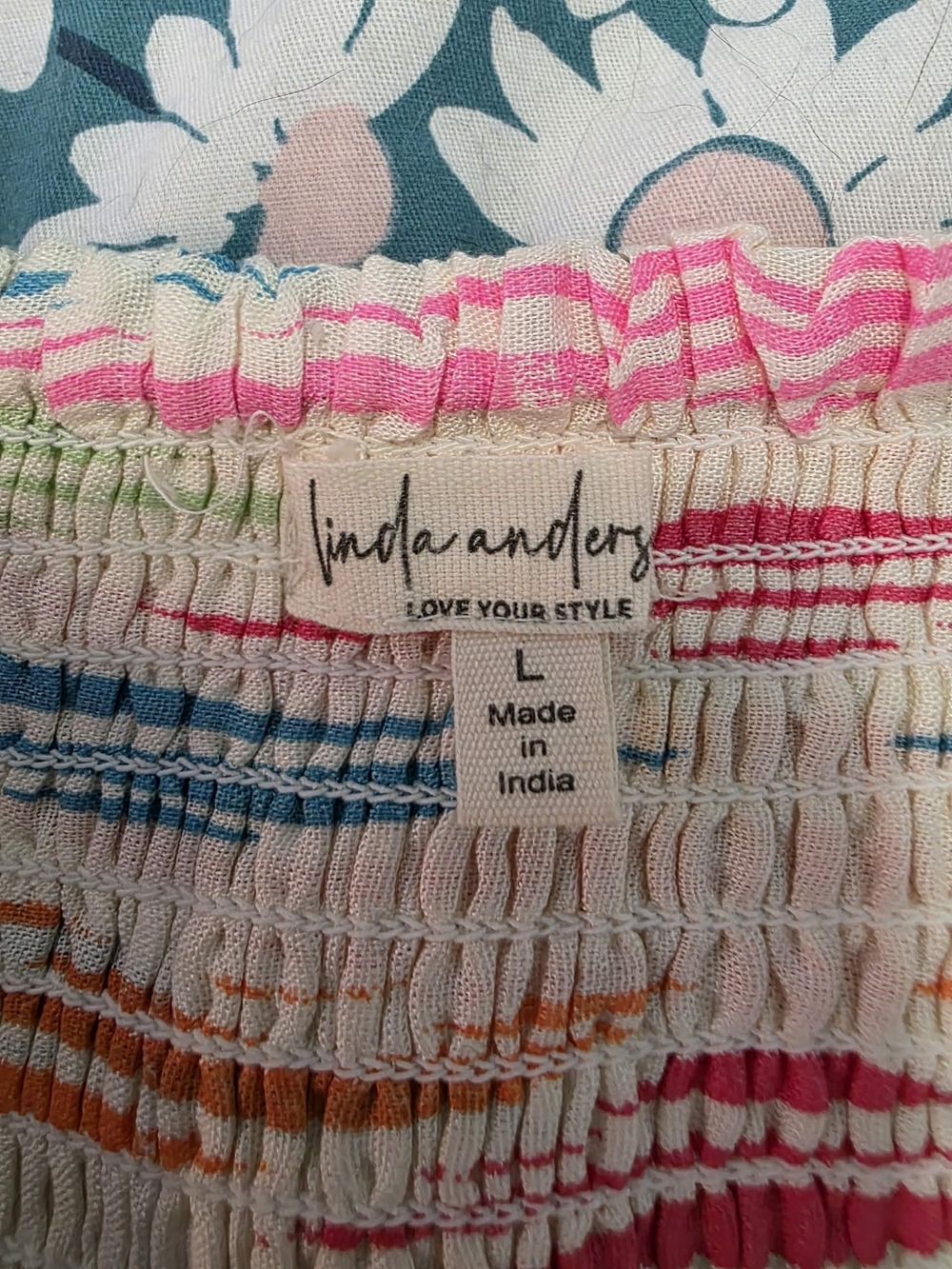 Linda Anderson Dress - Pink, Blue, Orange
